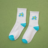 フラワーブリーズ_レディース フラワー柄 コットンソックス