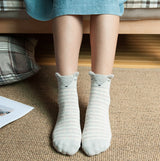 アニマルスイート_レディース コットン アニマル耳付き キャラクターソックス