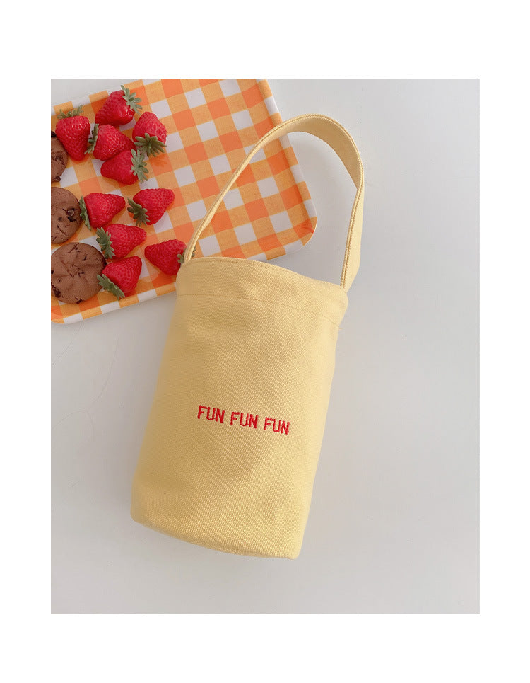 レインポップ_無地 キャンバス 持ち運び用 アンブレラバッグ（キャンディカラー）