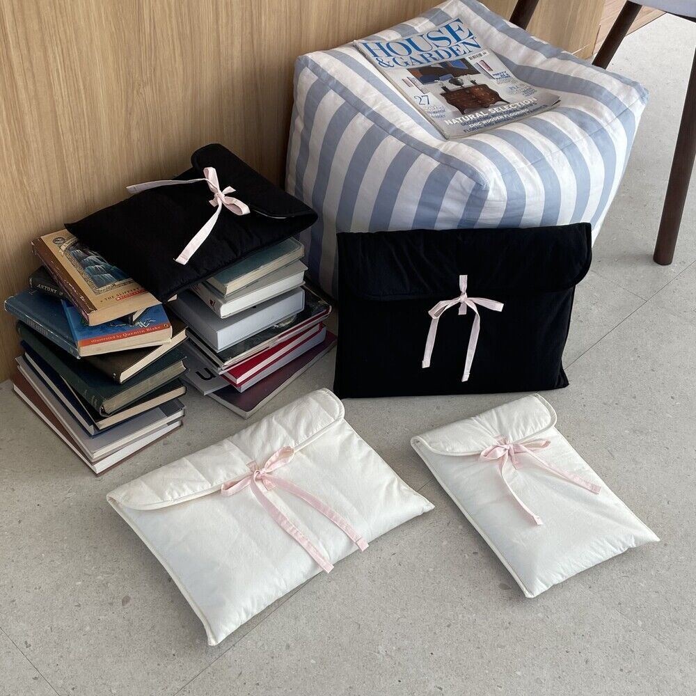 バレリーナクチュール_レディース バレエスタイル リボン付き キルティングノートPCバッグ