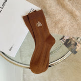 コージーコーヒー_秋冬 レディース コーヒー色 あったか フリース×ウールソックス