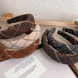 Bandellia Check Muse Autumn/Winter New Classic Check Sponge Hairband