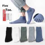 [ セット商品 ] メンズ 5本指ソックス 薄手 吸汗速乾 通気性 アンクル丈（6足/5足）