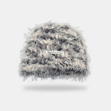 モコフード_冬 ふわもこ耳あて付き フード型防寒ボンネット帽子