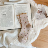 [ セット商品 ] デイリーウォーム_レディース 冬あったか 厚手ウール カシミヤ風 くしゅソックス（イエロー系）（10足）