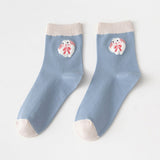 ブルーバニー カートゥーンソックス | 綿素材チューブ丈 男女兼用
