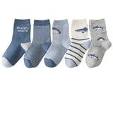 [ セット商品 ] キッズフレンズ＿＿キッズ コットンジャカードソックス 通気性 吸汗タイプ（5足）