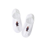 Polo Ralph Lauren 03207920 Women's Socks, Polo Ralph Lauren, Organic Cotton Blend, Denim Mini Bear, Cover Socks,