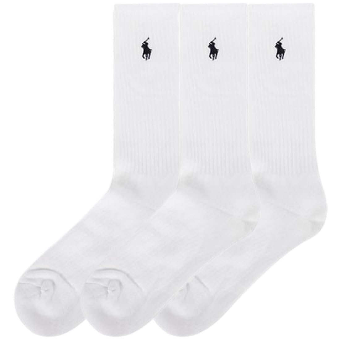 [ポロラルフローレン] メンズ クルー ソックス カジュアル 3足セット 男性用靴下 821032PK [並行輸入品]