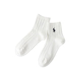 Polo Ralph Lauren 03207386 Women's Socks, One Point, Cable, Short Socks,