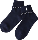 Polo Ralph Lauren 04803763 Children's Folding Picot Sewing Machine Short Socks, Unisex Children