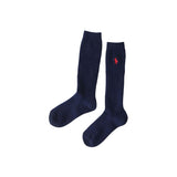 Polo Ralph Lauren 04873500 Unisex Kids One-Point Rib High Socks, Unisex