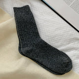 デイリーウォーム_レディース 厚手 裏起毛 あったかウールソックス