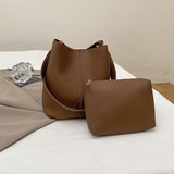 URBAN FORM_Elegant Bucket Bag Set Minimal Shoulder/Crossbody
