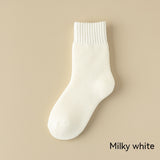 キッズフレンズ_キッズ フリースソックス 冬用 厚手 暖かい ウール混 ロングソックス