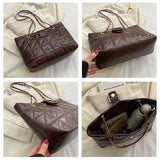 ラックスロンブ_キルティング チェーンショルダーバッグ レディース 菱形デザイン