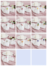 [ セット商品と単品商品] フルーツキス＿レディース フルーツ刺繍 薄手 コットン 浅履きボートソックス（10足/1足）