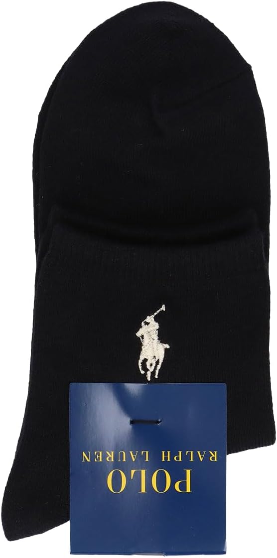 Polo Ralph Lauren 03207568 Women's Socks, Organic Cotton Blend, Solid Color, Short Socks