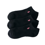 Polo Ralph Lauren 93246912 Women's Socks (3 Pair Set), Footed Pile, One-Point Sneakers Socks, Unisex Adult