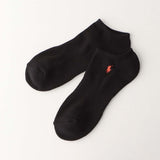 Polo Ralph Lauren 92009912 Men's Socks, 3 Pair Set, Footed Pile, One-Point, Unisex Adult