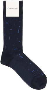 Calvin Klein 02542267 Cool Random Block Sole Mesh Crew Length Casual Socks Men's Socks Men Gift 02542267 69. Midnight Blue 25-27cm, 69.midnight blue, 25.0-27.0 cm