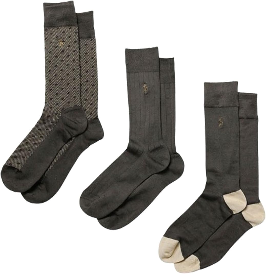 Polo Ralph Lauren Business Socks, 3 Pairs Set, Super Soft (Antibacterial Socks, Men's, 8613PK TOBACCO (250) Free (Approx. 9.8 - 11.4 inches (25.0 - 29.0 cm) [Parallel import goods], TOBACCO (250