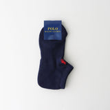 Polo Ralph Lauren 03207894 Women's Socks, Organic Cotton, Sole Pile, One Point, Sneaker Socks