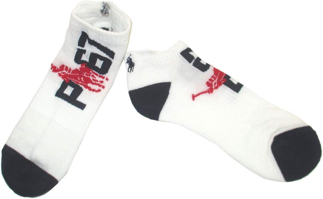 Polo Ralph Lauren 827321pkwhast Men's Socks, Ankle Socks, Set of 6, Navy, White, Gray, 9.8 - 11.8 inches (25 - 30 cm), [Parallel Import], navy white grey