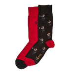 POLO Ralph Lauren ポロ ラルフローレン ポロベア 靴下 メンズ 2足セット 899879 8991036 8991037 Poloベア ボーダー クルーソックス ソックス 2P [並行輸入品]