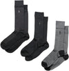 Polo Ralph Lauren Business Socks, Set of 3, Super Soft (Antibacterial Socks, Men's, 8613PK Black (001) Free (Approx. 9.8 - 11.4 inches (25.0 - 29.0 cm) [Parallel import goods], Black (001), Free size