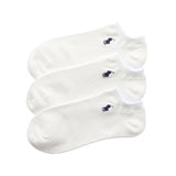 Polo Ralph Lauren 92022800 Socks (3 Pair Set) Polo Ralph Lauren, Smooth and Comfortable Pique Knit Sneaker-Length Socks, 3 Pair Set, Men's, Women's, Unisex