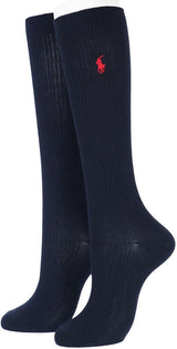 Polo Ralph Lauren 03217512 Women's Socks, 14.2 inches (36 cm) Length, One Point School Socks,