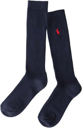 Polo Ralph Lauren 03217512 Women's Socks, 14.2 inches (36 cm) Length, One Point School Socks,