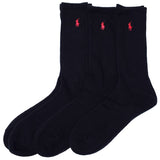 [ポロラルフローレン] メンズ クルー ソックス カジュアル 3足セット 男性用靴下 821032PK [並行輸入品]