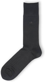 Calvin Klein メンズ抗菌防臭ソックス｜太リブ・クルー丈ビジネス靴下
