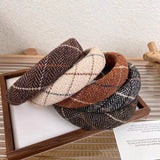 Bandellia Check Muse Autumn/Winter New Classic Check Sponge Hairband