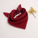 コットンスマイリー_コットン素材 キッズ三角ネックスカーフ 男女兼用 よだれかけにも