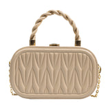 BOX CHAIN_Mini Square Box Chain Shoulder/Crossbody Bag