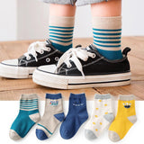 [ セット商品 ] キッズフレンズ_秋冬 ベビー＆キッズ やわらかコットン ミドル丈ソックス（5足）