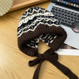 ヴィンウール_冬 ビンテージ風 耳保護 あったかハット