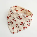 モスリンスマイル_モスリンガーゼ ベビー三角スタイ よだれかけ スカーフタイプ