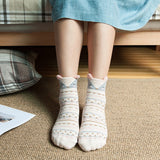 アニマルスイート_レディース コットン アニマル耳付き キャラクターソックス