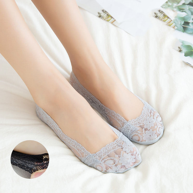ラブリーレース_レディース レース フットカバー 浅履きソックス