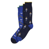 POLO Ralph Lauren ポロ ラルフローレン ポロベア 靴下 メンズ 2足セット 899879 8991036 8991037 Poloベア ボーダー クルーソックス ソックス 2P [並行輸入品]