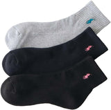 Polo Ralph Lauren 93246914 Women's Socks, 3 Pair Set, Footed Pile, One-Point, Short Socks, Unisex Adult