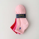 Polo Ralph Lauren 93246604/92009604/92009604 Socks, Set of 3, Men's, Women's, Foot Pile, Arch Support, Multicolored