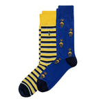 POLO Ralph Lauren ポロ ラルフローレン ポロベア 靴下 メンズ 2足セット 899879 8991036 8991037 Poloベア ボーダー クルーソックス ソックス 2P [並行輸入品]