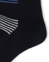 Calvin Klein 02542270 94. Middle Gray 25-27 cm Border Block Mid Length Casual Socks for Men Socks Men Gift, 94. middle gray, 25.0-27.0 cm