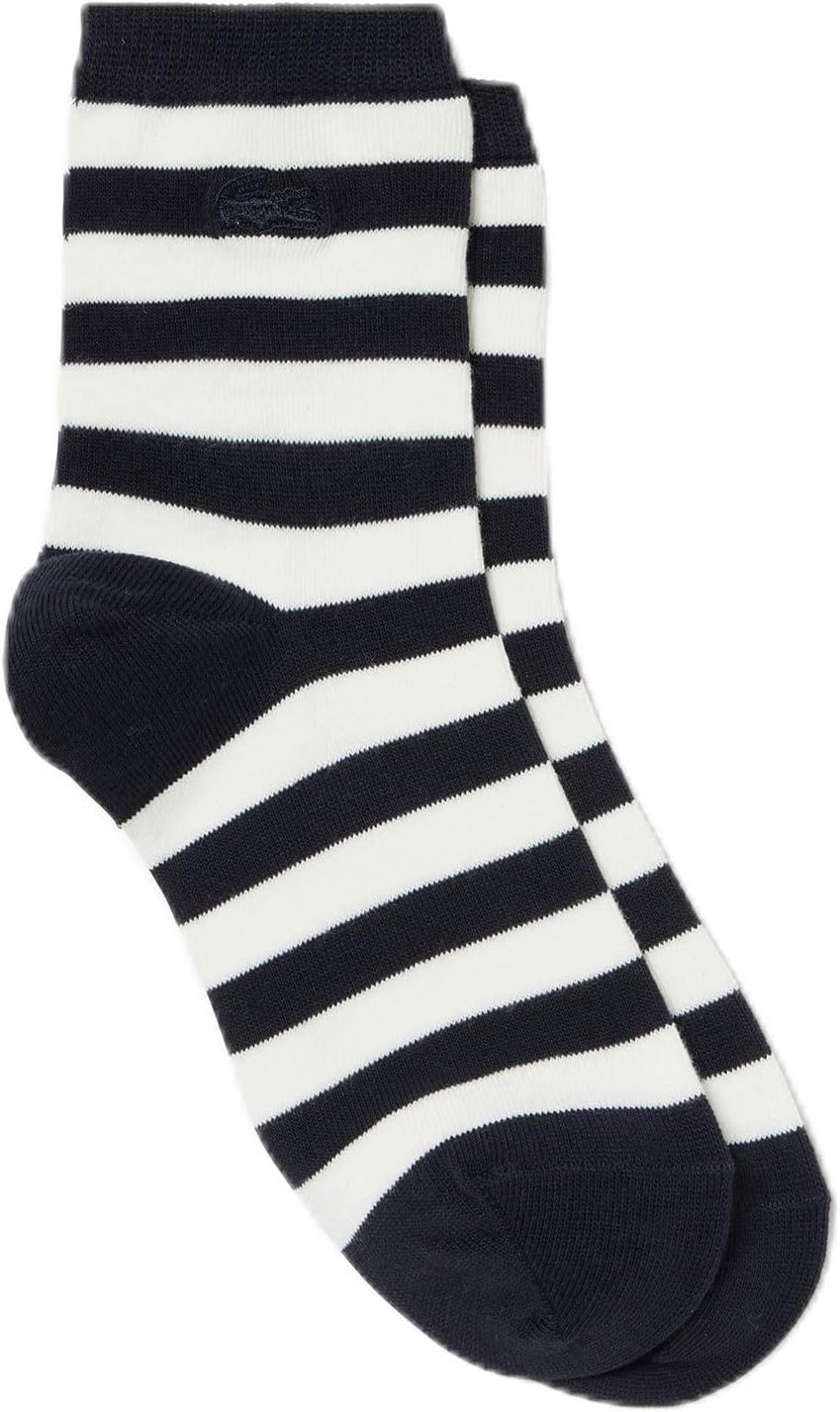 [ラコステ] 靴下 [公式] マリンボーダーミドルソックス レディース