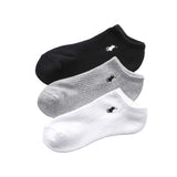 Polo Ralph Lauren 93246912 Women's Socks (3 Pair Set), Footed Pile, One-Point Sneakers Socks, Unisex Adult